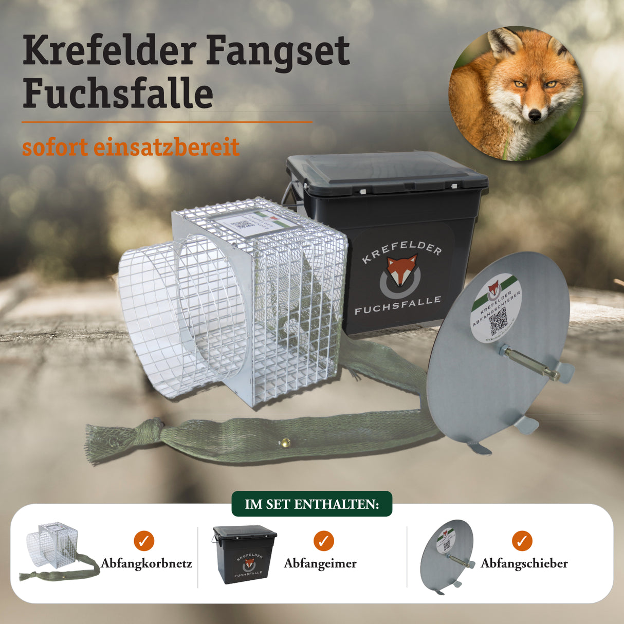 Krefelder Fangset Fuchsfalle