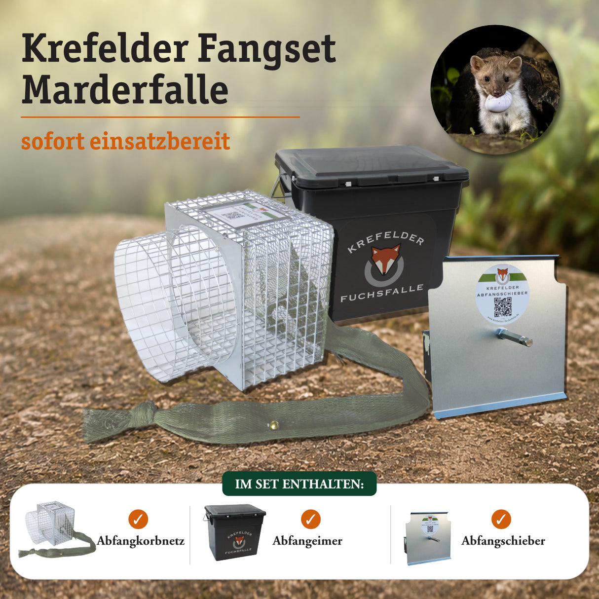 Krefelder Fangset Marderfalle